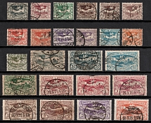 1920 Joining of Upper Silesia, Germany (Mi. 13 - 29, Variety of Color, Full Set, Canceled, CV $90)