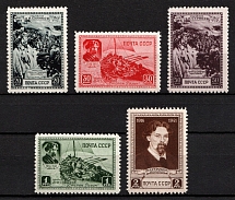 1941 25th Anniversary of the Death of Surikov, Soviet Union, USSR, Russia (Zv. 722 - 726, Full Set, CV $250, MNH)