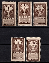 Revenues Stamps Duty, Poland, Non-Postal (Perforated)