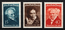 1938 Danzig Gdansk, Germany (Mi. 281 - 283, Full Set, CV $30, MNH)
