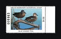 New Hampshire State Duck Stamps, United States Hunting Permit Stamps (Margin, CV $80, MNH)