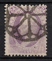 1870 24c General Winfield, United States, USA (Scott 153, Purple, Canceled, CV $210)