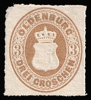 1862 3g Oldenburg, German States, Germany (Mi 19a, CV $160)