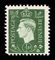 1/2d Anti-British Propaganda, King George VI, German Propaganda Forgery (Mi. 3, CV $60)