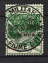 1920 1l on 5c Fiume, Passport Stamp (Canceled)