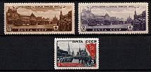 1946 Victory Parade in Moscow, June 24, 1945, Soviet Union, USSR, Russia (Zv. 938 - 940, Full Set, MNH)