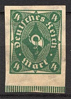 1922-23 Germany Imperforate 4 Mark (CV $40)