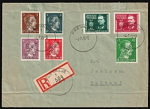 1946 (7 June) Allied Occupation, Germany, Registered, Cover from Prevalje to Gustanj, Franking with Yugoslav Stamps