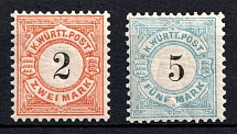 1881-83 Wurttemberg, German States, Germany (Mi. 53 - 54, CV $160)