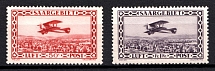1928 Saar, Germany, Airmail (Mi. 126 II, 127, Full Set, CV $670, MNH)
