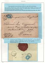1867-69 Austria-Hungary, Carpahto-Ukraine territory Postal History, Two Covers