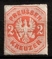 1867 2kr Prussia, German States, Germany (Mi. 23, Sc. 24, CV $70)