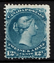 1868-90 12.5c Canada (SG 51, CV $1,600)