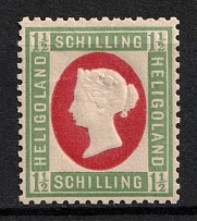 1873 1 1/2s Heligoland, German States, Germany (Mi. 10, CV $170, MNH)