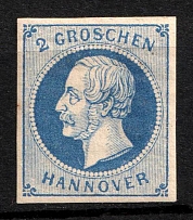 1859 2g Hannover, German States, Germany (Mi. 15 b, Sc. 20, CV $30)