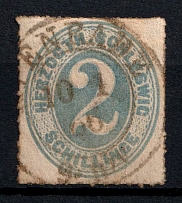 1865-67 2s Schleswig, German States, Germany (Mi. 16, Canceled, CV $90)