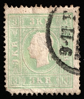 1859 3K Austria (Mi 12II, Canceled, CV $220)
