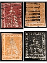 Tuscany, Italy, Stock of stamps