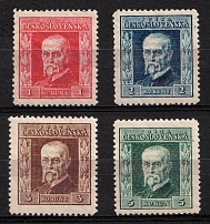 1925-26 Czechoslovakia (Mi. 224 y - 227 y, CV $30)