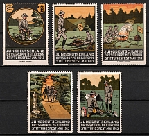 Germany, Scouts, Group of Stamps