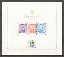 1937 Iceland Block Sheet (CV 60 EUR, MNH)