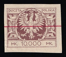 1924 10,000 mk Second Polish Republic (Proof of Fi. 172, Signed)