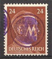 1945 Germany Fredersdorf Local Issue (Double Overprint Error)