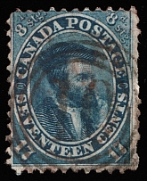 1859 17с Quebec, Canada (SG 43, Canceled, CV $200)