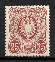 1875-79 25pf German Empire, Germany (Mi. 35, Signed, CV $6,800, MNH)