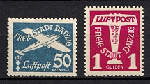 1935 Danzig Gdansk, Germany, Airmail (Mi. 254 - 255, CV $40)