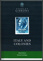 2022 Stamp Catalogue, Italy and Colonies, 1st Edition, S. Gibbons, London (England)
