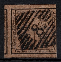 1857 4/4ggr Braunschweig, German States, Germany (Mi. 9 a, Signed, Canceled, CV $160)