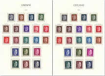 1941-43 Ostland and Ukraine, German Occupation, Germany (Mi. 1 - 20, Full Sets, MNH)