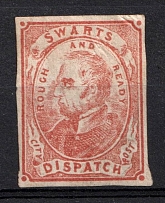 1849-53 Swart's, City Dispatch Post, United States, Locals (Sc. 136L1, CV $20)