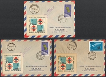1963 Poland, Non-Postal, Cinderella, Stock of Rocket Mail Covers