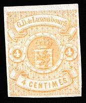 1860 4c Luxembourg (Mi 5, CV $260)