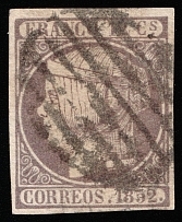 1852 12c Spain (Mi 13, Canceled, CV $150)