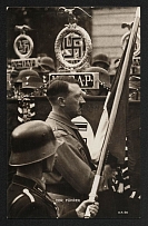 1937 'The Fuehrer', Propaganda Postcard, Third Reich Nazi Germany