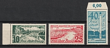 1936 Danzig Gdansk, Germany (Mi. 259 - 261, Full Set, CV $30, MNH)