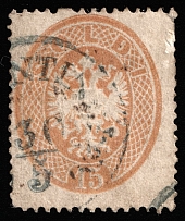 1863 15s Austria, Lombardy-Venetia (Mi 18, Canceled, CV $120)