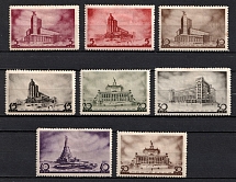 1937 Architecture of New Moscow, Soviet Union, USSR, Russia (Zv. 456 - 463, Full Set, CV $150)