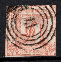 1861 1/4sgr Thurn und Taxis, German States, Germany (Mi. 13, Canceled, CV $60)