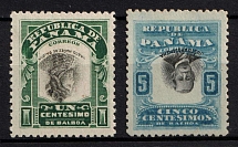1906-19 Panama (Mi. 73 var, 79 var, INVERTED Center)