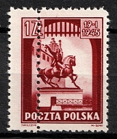 1945 1zl Republic of Poland (Fi. 363, Mi. 394, Double Perforation)