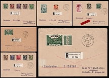 1940 Luxembourg, German Occupation, Germany, Registered Covers, Stock