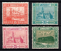 1923 Saar, Germany (Mi. 98 - 101, Full Set, CV $70)