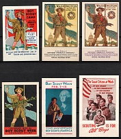 United States, Scouts, Group of Stamps