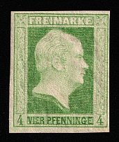 1856 4p Prussia, German States, Germany (Mi 5b, CV $300)