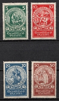 1924 Weimar Republic, Germany (Mi. 351 - 354, Full Set, Signed, CV $210, MNH)