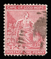 1865 1p Cape of Good Hope, Africa, British Colonies (SG 23, Canceled, CV $70)